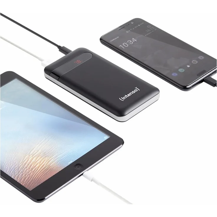 Intenso Powerbank PD 10000 - externer Akku mit Power Delivery & Quick Charge 3.0 (10000mAh, geeignet für Smartphone, Tablet, MP3 Player, Digitalkamera), schwarz – Bild 4