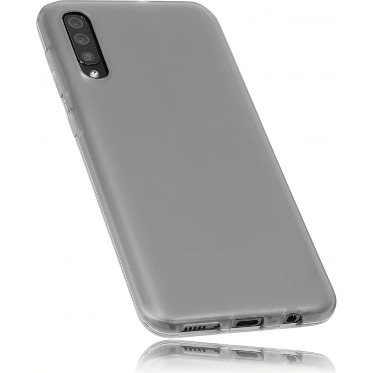 mumbi TPU Hülle schwarz transparent für Samsung Galaxy A50
