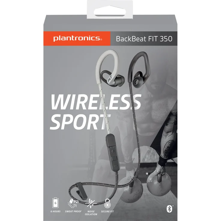 Plantronics BACKBEAT FIT 350 Bluetooth-Sport Headset-Kopfhörer, In-Ear Grau-Bone – Bild 5