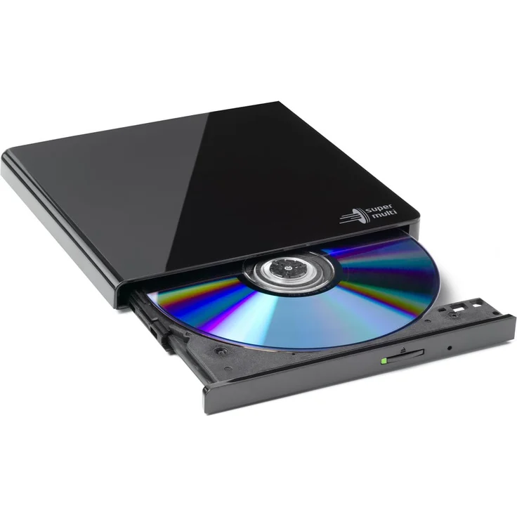 Hitachi-LG GP57 Externer Portabler Super-Multi DVD-Brenner, Schwarz – Bild 3