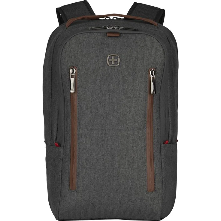 Wenger CityUpgrade Laptoprucksack - mit Umhängetasche 16'' Laptopfach 12'' Tabletfach wasserfeste Außentasche - Grau – Bild 3
