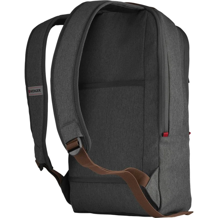 Wenger CityUpgrade Laptoprucksack - mit Umhängetasche 16'' Laptopfach 12'' Tabletfach wasserfeste Außentasche - Grau – Bild 5