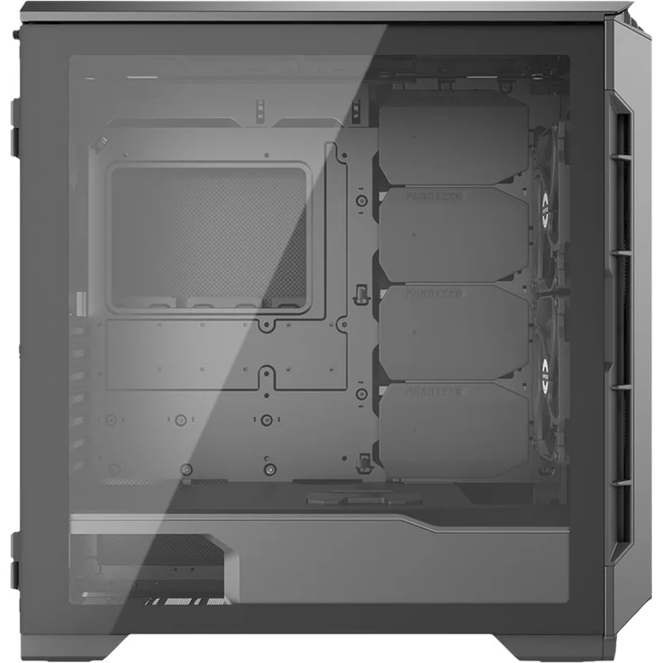 Phanteks Eclipse P600S Hybrid Silent and Performance ATX Chassis - Gehärtetes Glas, Gewebefilter, Dual System Support, Massive Storage, PWM Hub, Schalldämpfende Panels, schwarz – Bild 4