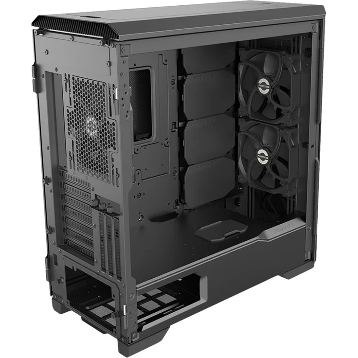 Phanteks Eclipse P600S Hybrid Silent and Performance ATX Chassis - Gehärtetes Glas, Gewebefilter, Dual System Support, Massive Storage, PWM Hub, Schalldämpfende Panels, schwarz – Bild 13
