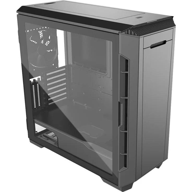 Phanteks Eclipse P600S Hybrid Silent and Performance ATX Chassis - Gehärtetes Glas, Gewebefilter, Dual System Support, Massive Storage, PWM Hub, Schalldämpfende Panels, schwarz – Bild 5