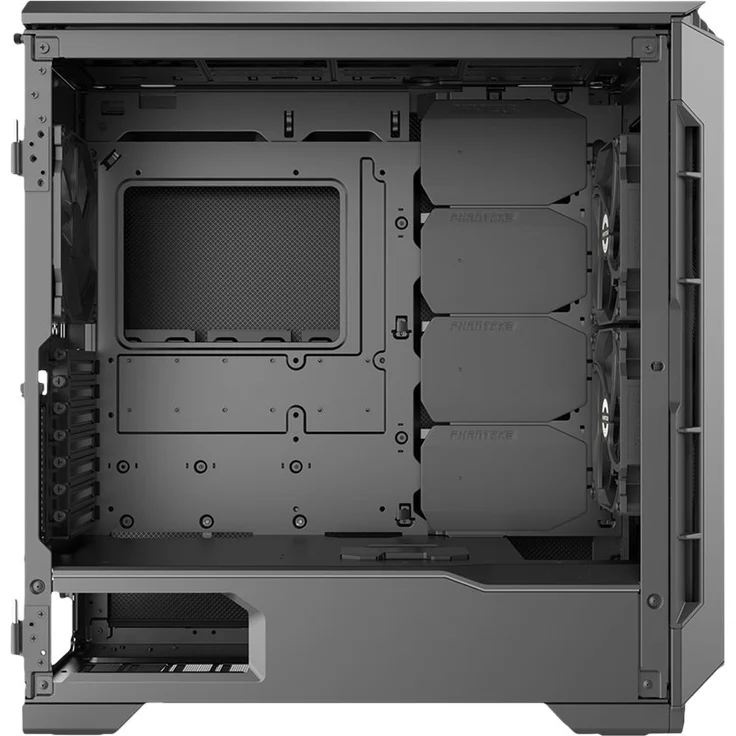 Phanteks Eclipse P600S Hybrid Silent and Performance ATX Chassis - Gehärtetes Glas, Gewebefilter, Dual System Support, Massive Storage, PWM Hub, Schalldämpfende Panels, schwarz – Bild 3