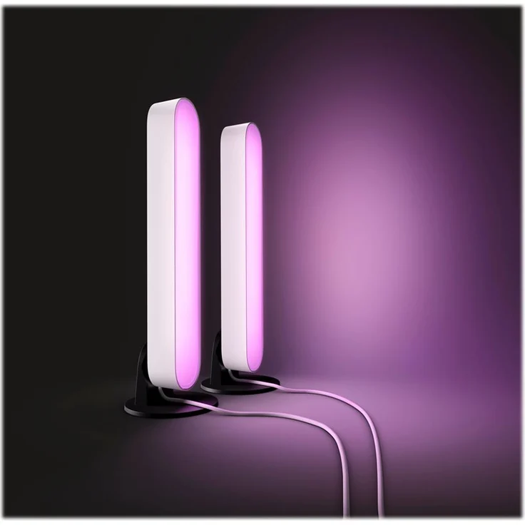 Philips Hue White and Color Ambiance Play Lightbar Doppelpack, dimmbar, bis zu 16 Millionen Farben, steuerbar via App, kompatibel mit Amazon Alexa, weiß-schwarz – Bild 15