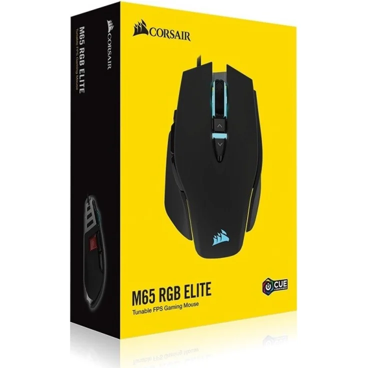 Corsair M65 Elite RGB FPS Gaming Maus (18.000 DPI optischer Sensor, RGB LED Hintergrundbeleuchtung, Anpassbares Gewichtssystem) schwarz – Bild 8