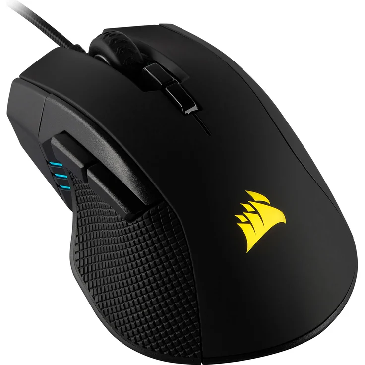 Corsair Ironclaw RGB Optisch FPS-MOBA Gaming Maus (18.000DPI Optischer Sensor, RGB LED Hintergrundbeleuchtung) Schwarz – Bild 2