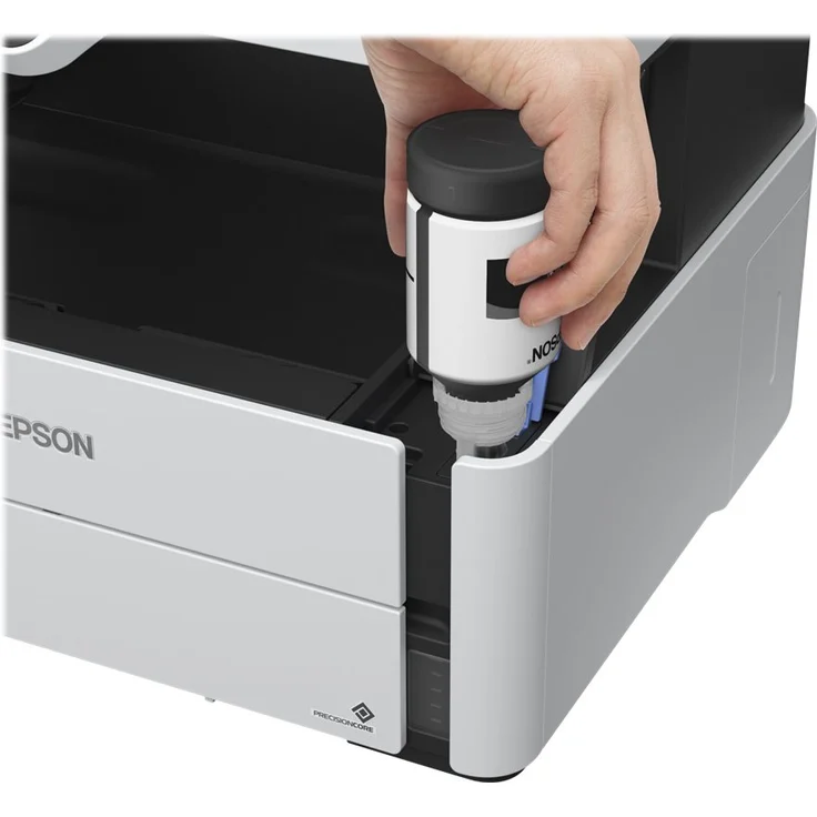 Epson EcoTank ET-M2170 (3-in-1) Multifunktionsdrucker - (Tintenstrahl) Mono, Druckgeschwindigkeit: 20 s/w, Auflösung: 2400 x 1200, LAN, WLAN, AirPrint, Wi-Fi Direct, Cloud Print (C11CH43401) – Bild 10