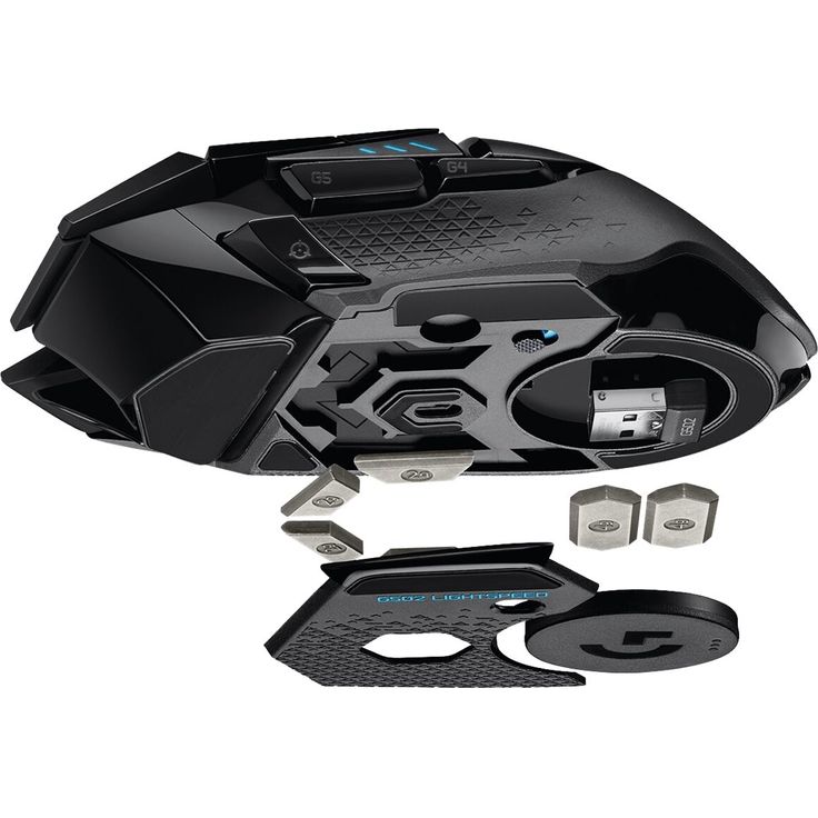 Logitech G502 LIGHTSPEED Wireless Gaming Maus, Kabellose Verbindung, USB-Anschluss, HERO 16000 DPI Sensor, RGB-Beleuchtung, Gewichtstuning, Powerplay-Kompatibel, PC-Mac - schwarz – Bild 6