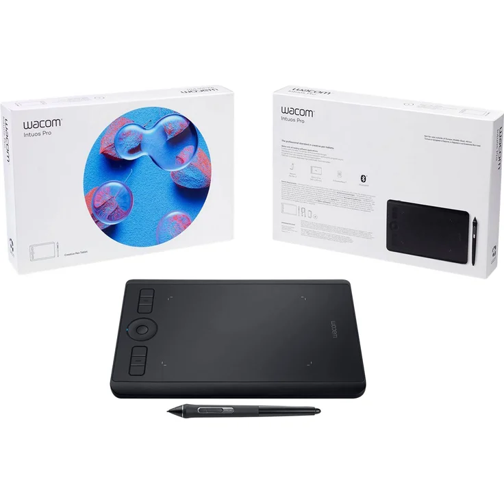Wacom Intuos Pro Grafiktablett (Größe: S)-Kleines, professionelles Stifttablett (inkl. Wacom Pro Pen 2 Eingabestift mit Ersatzspitzen, geeignet für Windows & Mac) - Ideal für Home-Office & E-Learning – Bild 4