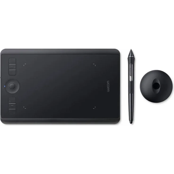Wacom Intuos Pro Grafiktablett (Größe: S)-Kleines, professionelles Stifttablett (inkl. Wacom Pro Pen 2 Eingabestift mit Ersatzspitzen, geeignet für Windows & Mac) - Ideal für Home-Office & E-Learning