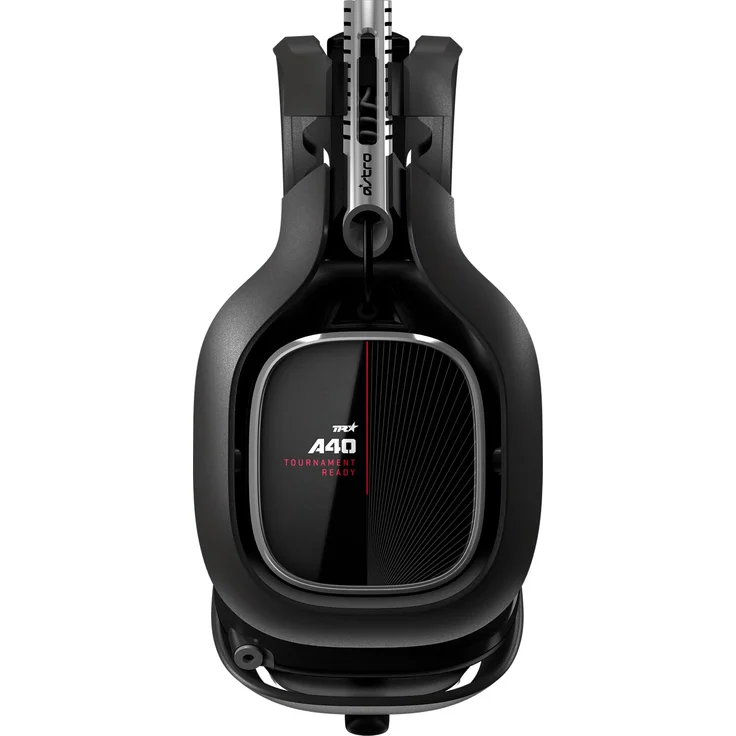 ASTRO A40 TR Gaming-Headsest + MixAmp Pro TR Adapter, 4. Generation, 7.1 Dolby Surround Sound, ASTRO Audio V2, 3,5mm Klinke, austauschbares Mikrofon, Lautsprecher-Tags, PC-Mac-Xbox One schwarz-rot – Bild 5