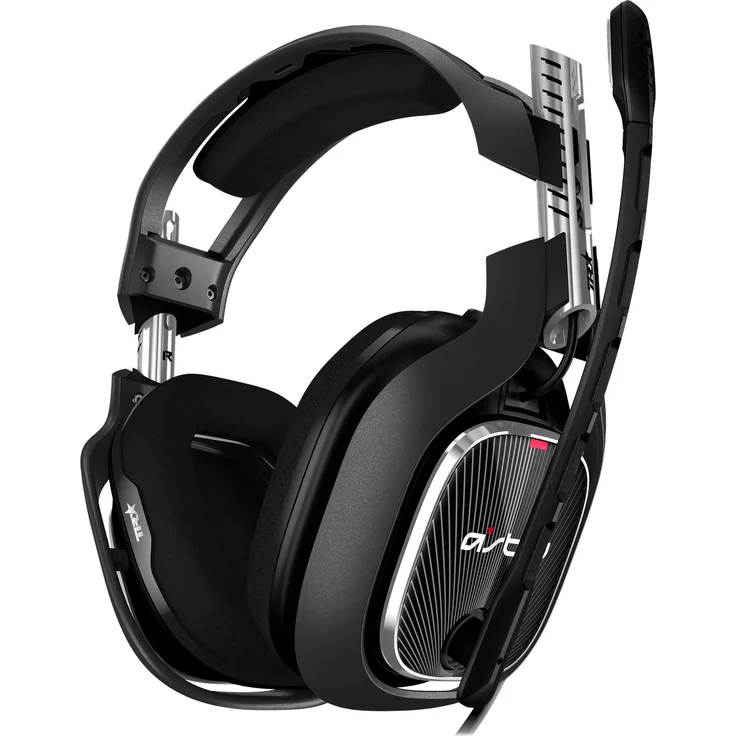 ASTRO A40 TR Gaming-Headsest + MixAmp Pro TR Adapter, 4. Generation, 7.1 Dolby Surround Sound, ASTRO Audio V2, 3,5mm Klinke, austauschbares Mikrofon, Lautsprecher-Tags, PC-Mac-Xbox One schwarz-rot – Bild 6
