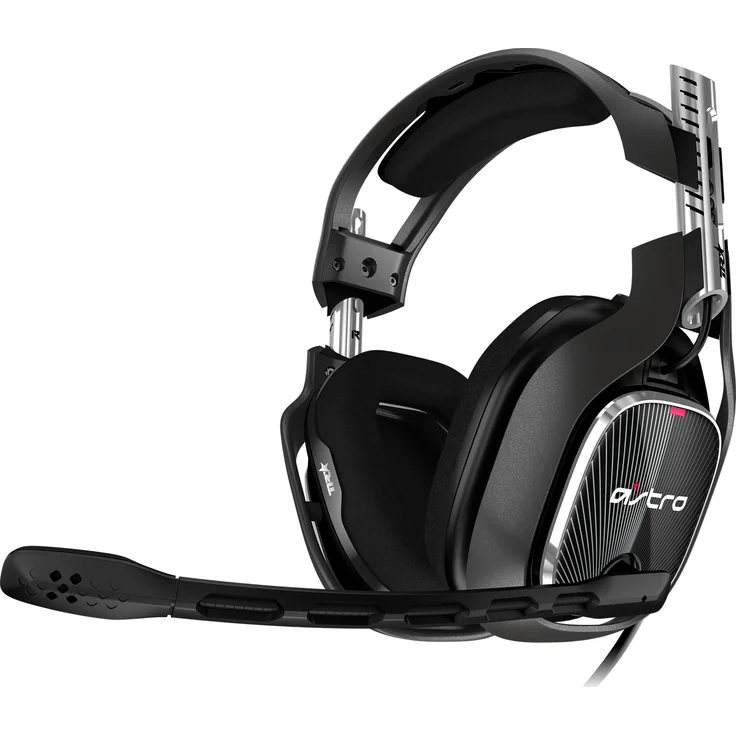 ASTRO A40 TR Gaming-Headsest + MixAmp Pro TR Adapter, 4. Generation, 7.1 Dolby Surround Sound, ASTRO Audio V2, 3,5mm Klinke, austauschbares Mikrofon, Lautsprecher-Tags, PC-Mac-Xbox One schwarz-rot – Bild 2