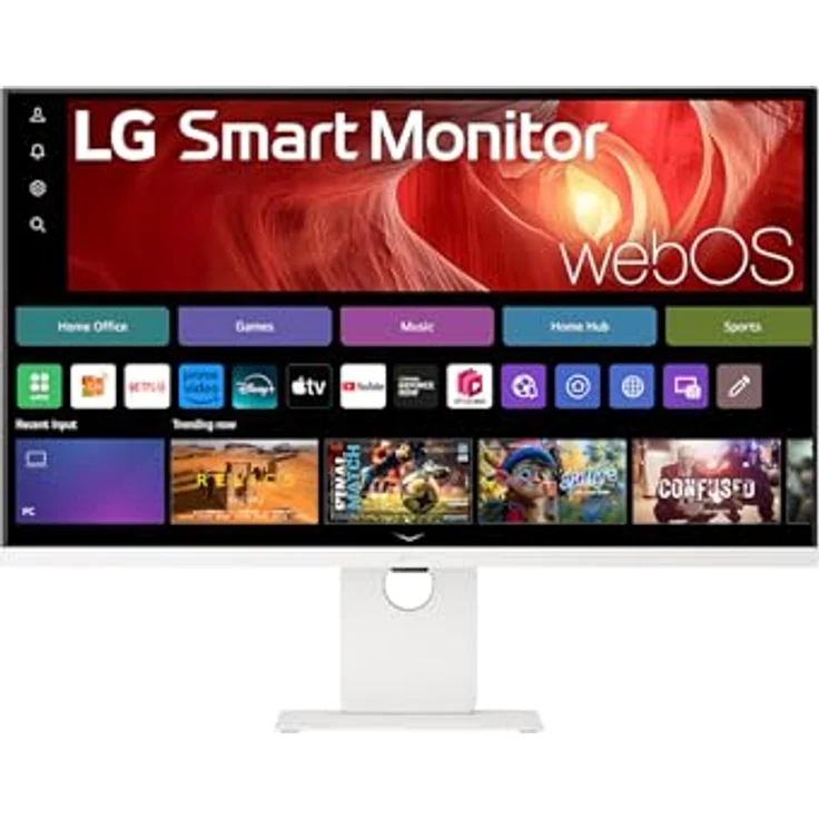LG Smart Monitor 37U730SA-W, 37", 4K UHD (3840x2160), HDR10, IPS, webOS 24, USB-C (65W), HDMI, Bluetooth®, Lautsprecher, Weiß – Bild 2