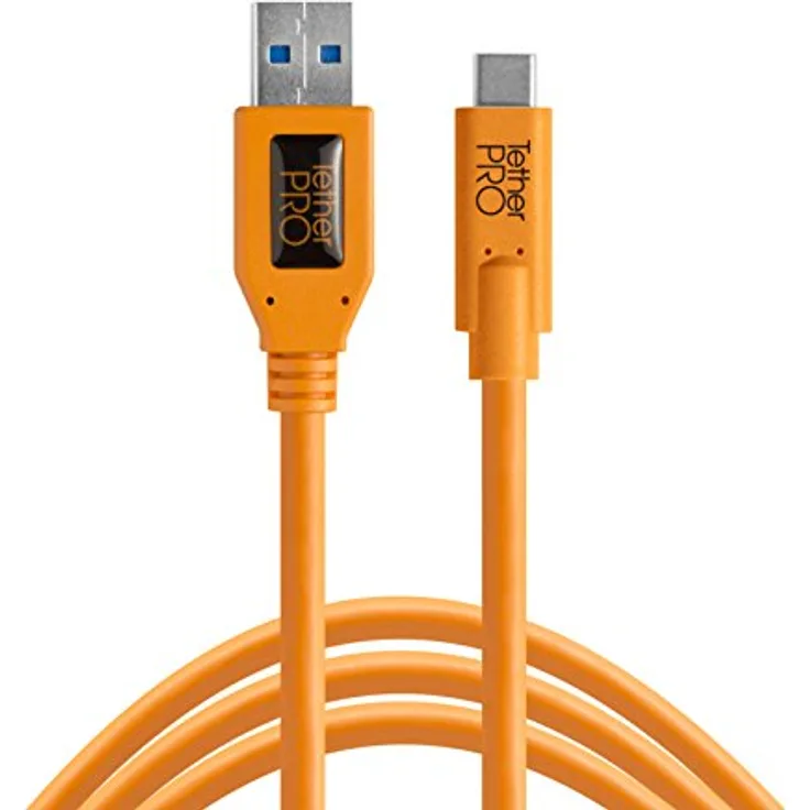 Tether Tools USB 3.0 zu USB-C, 4,60 m, orange