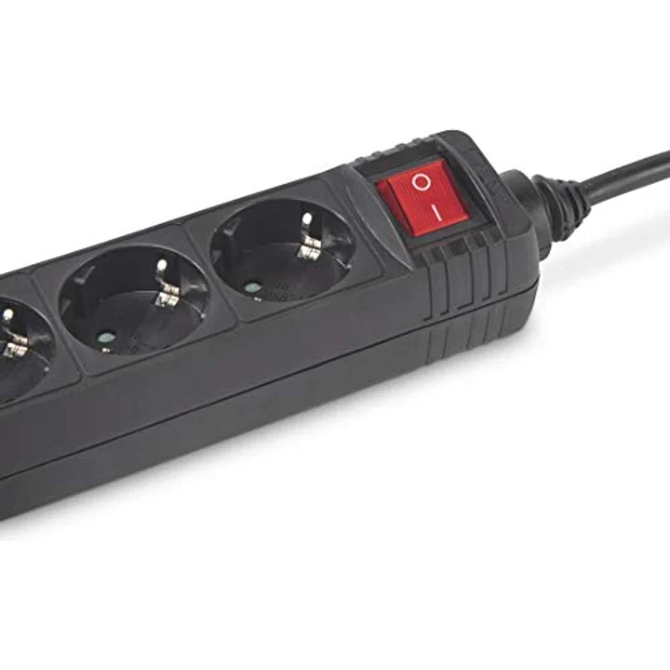 Hama 3-Way Power Strip with Switch - Steckdosenleiste - 3 Ausgangsstecker - Schwarz - 3 m – Bild 4