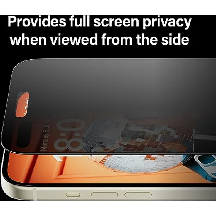 PanzerGlass Displayschutzfolie für Apple iPhone 15 Plus (17 cm / 6,7 Zoll), Sichtschutz, ultraweite Passform, transparent (P2811), kratzfest und stoßfest, 2 Jahre – Bild 3