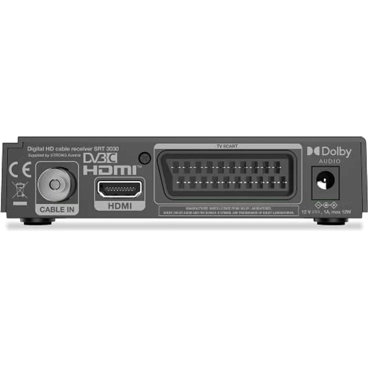 STRONG SRT 3030, Kabelreceiver, digitaler HD Kabel Receiver, DVB-C. Energiesparfunktion, USB, Dolby Audio, Kindersicherung – Bild 4