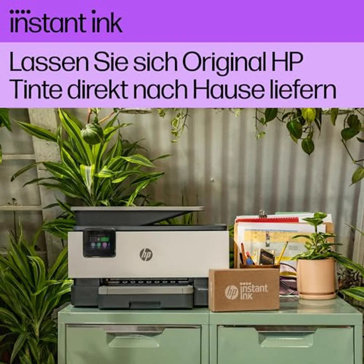 HP OfficeJet Pro 9120e Multifunktionsdrucker, 3 Monate gratis drucken mit HP Instant Ink inklusive, HP+, Drucker, Scanner, Kopierer, Fax, WLAN, LAN, Duplex, Airprint, Grau-Weiß – Bild 3