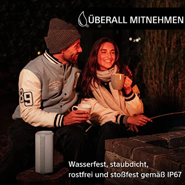 Sony SRS-XE300 hellgrau portabler Bluetooth Lautsprecher – Bild 6