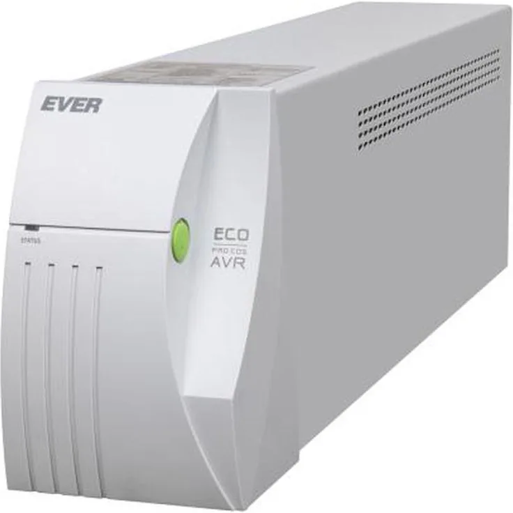 Ever ECO Pro 1000 AVR CDS, Line-interaktive USV mit 1000 VA Kapazität und 650 W Leistung, Überspannungsschutz, USB-Anschlüsse