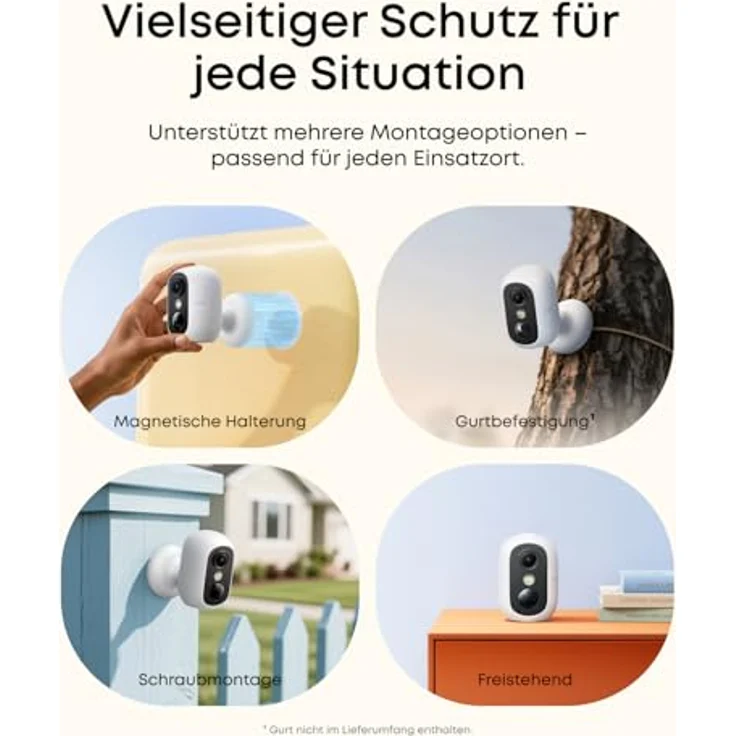 eufy Security eufyCam C35 4-Kamera-Set – Kabellose Überwachungskamera mit Farbnachtsicht, IP67, Gesichtserkennung, lokalem Speicher, Solarpanel-kompatibel, ohne Abo – Bild 2