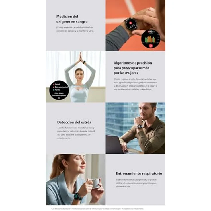 Mibro Lite 3 Pro Smartwatch Braun - AMOLED-Display, Unterstützung für 150 Sportmodi, GNSS-Technologie – Bild 8