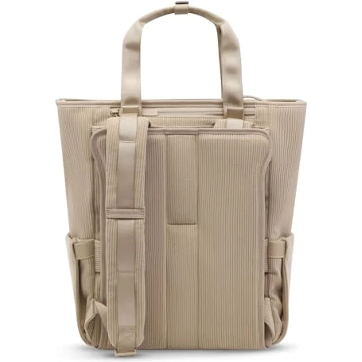 Kapten & Son Lindby Pro Cord Convertible Backpack, Rucksack mit Laptopfach 20L, Dusty Sand beige, vielseitig umwandelbar, komfortabel und robust – Bild 2