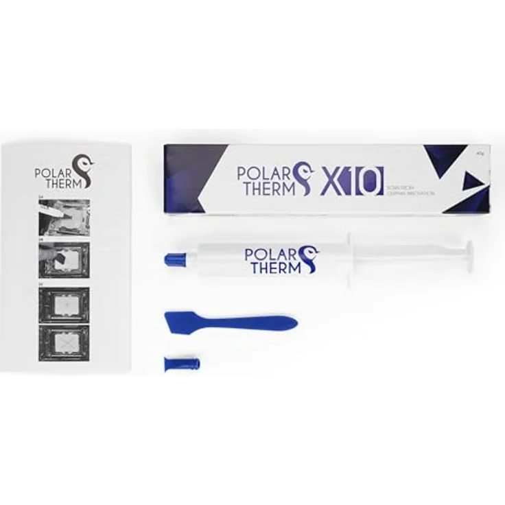 Polartherm X-10 Wärmeleitpaste für CPU & GPU, 40 Gramm, hohe Wärmeleitfähigkeit, lange Haltbarkeit, nicht leitend – Bild 5