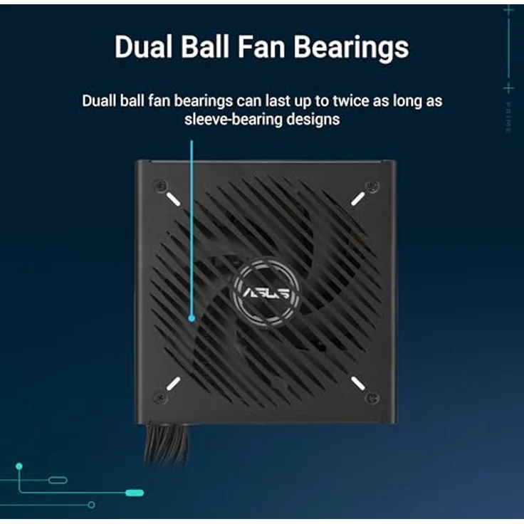 ASUS Prime 750W Bronze Netzteil (750 Watt, 80 Plus Bronze Zertifizierung, Lüfter mit Doppelkugellagern, 6 Jahre Garantie, schwarz) – Bild 2