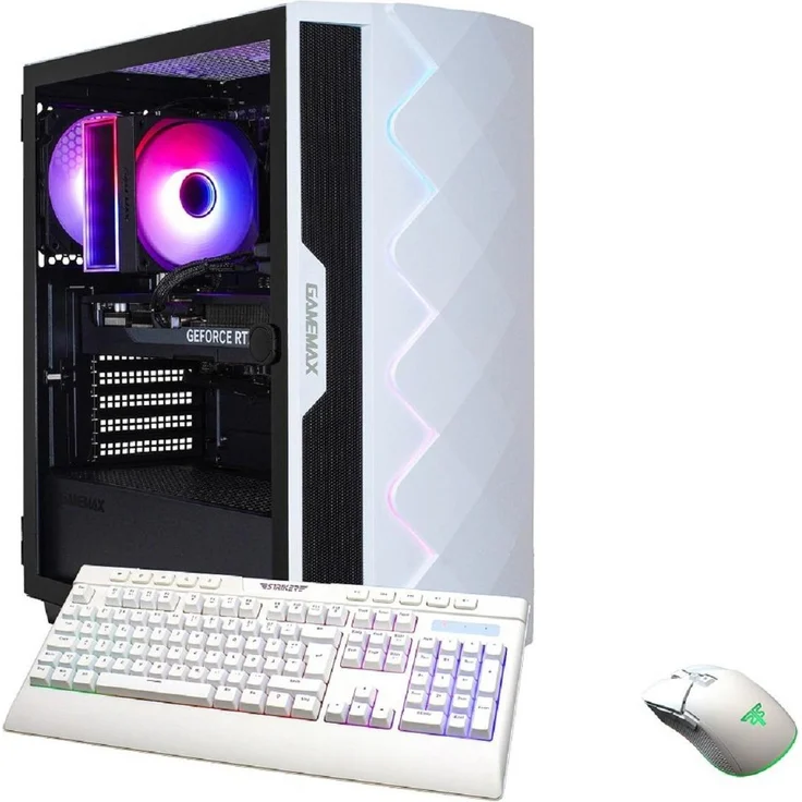Hyrican GAMEMAX Diamond WT 7698, Gaming-PC mit AMD Ryzen 5 7500F, 32 GB DDR5 RAM, 1 TB SSD, NVIDIA GeForce RTX 5060 Ti, Schwarz