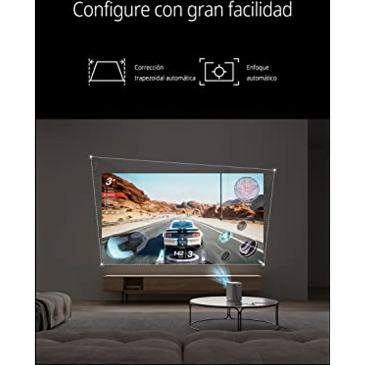 Emotn N1 Projektor Netflix Offiziell Lizenziertes Natives 1080p Full HD 500 Lumens,Beamer Portable Mit Autofokus, Automatische Trapezkorrektur, 120-Zoll-Bild, Dolby Audio, 5G Wi-Fi und Bluetooth 5.0 – Bild 5