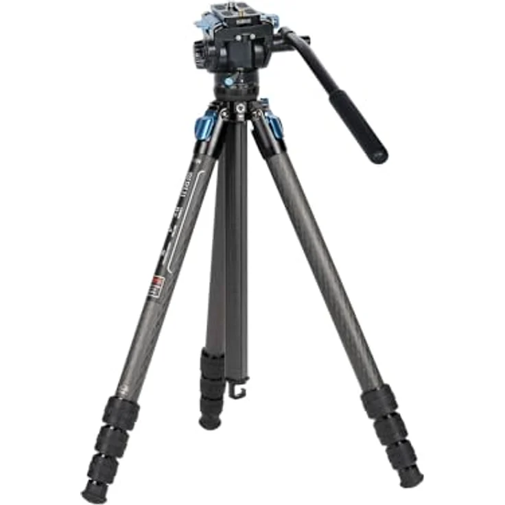 SIRUI ST-124 Superb Travel Dreibeinstativ Carbon mit Videokopf VA-5 ST-Serie – Bild 3