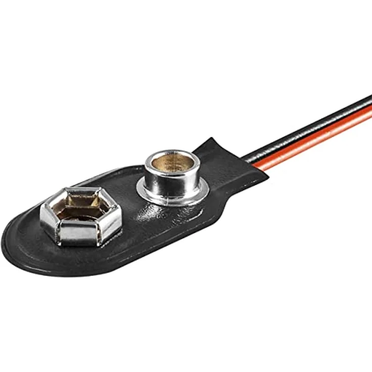 Batterieclip für 9V Blöcke, I-Form, Kunststoffausführung – Bild 2