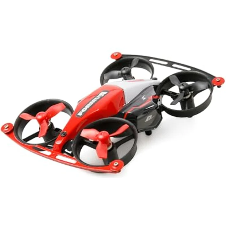 Amewi Formula Track Race Drohne, 2-in-1 RC Drohne mit Rennstrecke, rot, Ready-to-Run, 360-Grad-Stunts, LED-Beleuchtung, bis zu 10 Minuten Betriebszeit – Bild 1