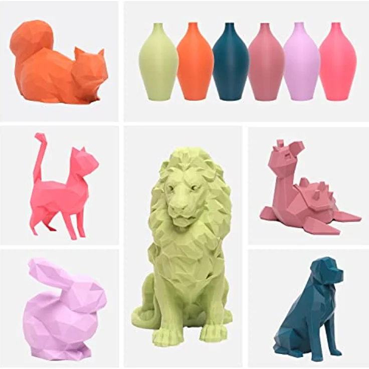 eSUN Upgraded Matte PLA 3D Drucker Filament, 1.75 mm, Maßgenauigkeit +/- 0.03 mm, 1 kg Spule, feuerrot, verbesserte Haftung und Zähigkeit – Bild 5