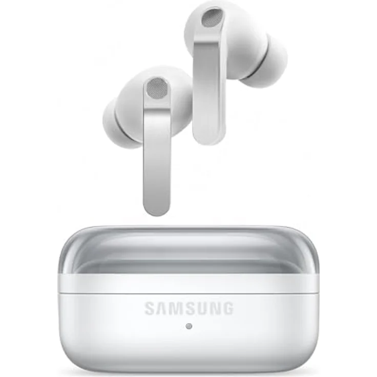 Samsung Galaxy Buds4 Pro, Kabellose Hi-Fi Bluetooth-Kopfhörer mit Geräuschunterdrückung, 360 Audio und AI Sprachsteuerung, White – Bild 1