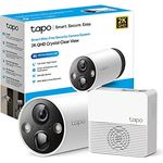 TP-Link Tapo C420S1 Überwachungskamera innen & außen, 2K hohe Auflösung, 5200mAh wiederaufladbarer Akku, Vollfarb-Nachtsicht, AI, microSD-Karte&Cloud-Speicher, 1 Cam mit Hub