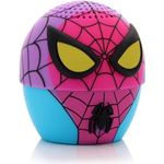 Bitty Boomers Marvel-Spiderman BL, Ultra-tragbarer Bluetooth-Lautsprecher mit 4 Stunden Akkulaufzeit und Selfie-Fernbedienung, 5 cm