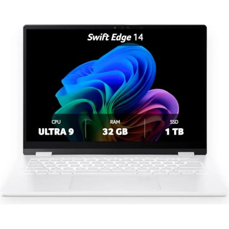 Acer SFE14-51T-94BZ, 14" Notebook mit Intel Core Ultra 9 288V, 32 GB RAM, 1 TB SSD, 2.8K OLED, Weiss – Bild 1