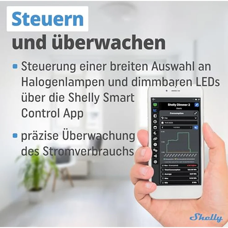Allterco Robotics Shelly Dimmer 2, WLAN Dimmer mit Messfunktion, 2er Set – Bild 5