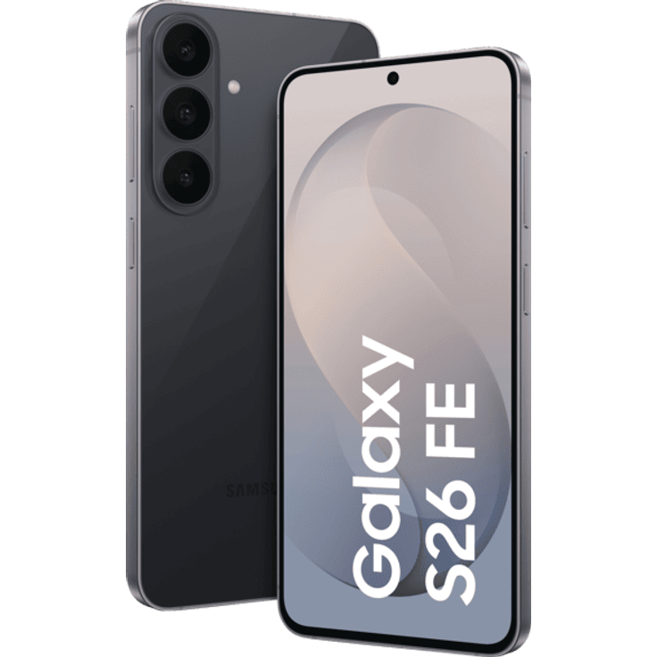 SAMSUNG Galaxy S26 FE, Smartphone mit 128 GB Speicher, Graphit, Dual SIM