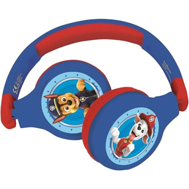 Lexibook PAW Patrol Bluetooth-Kopfhörer, rot/blau, mit 85 dB Lautstärkebegrenzung und integriertem Mikrofon, HPBT010PALXB – Bild 4