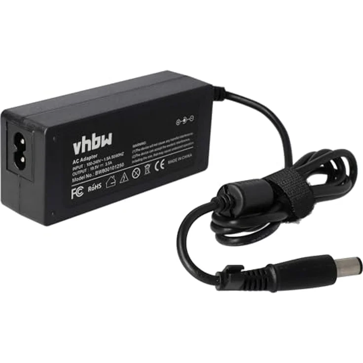 vhbw 1x Netzteil kompatibel mit HP Compaq 635 Notebook, AC/DC Adapter mit 18,5 V und 3,5 A, schwarz – Bild 3