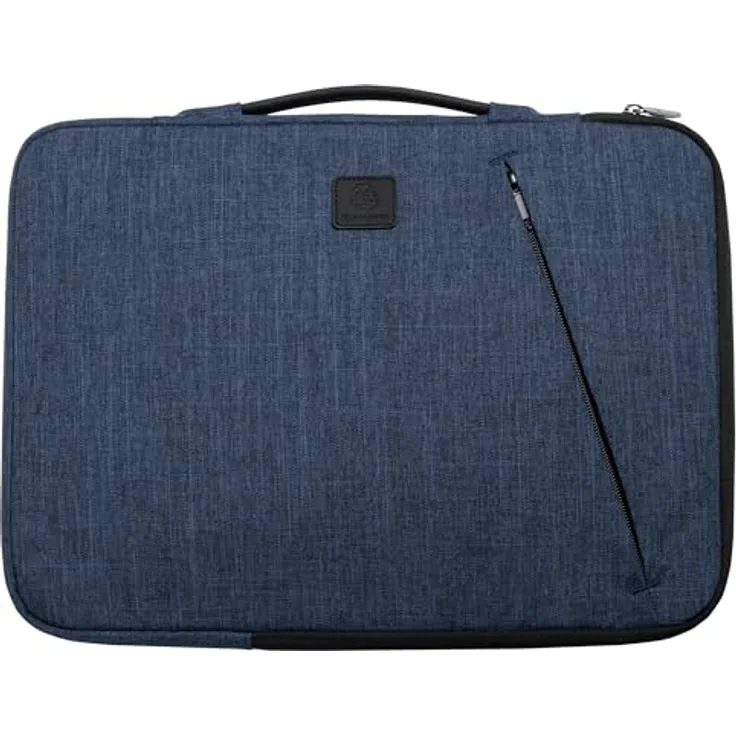 Exacompta Laptophülle business (16", Universal), Notebooktasche mit Schaumstoffpolsterung, Blau