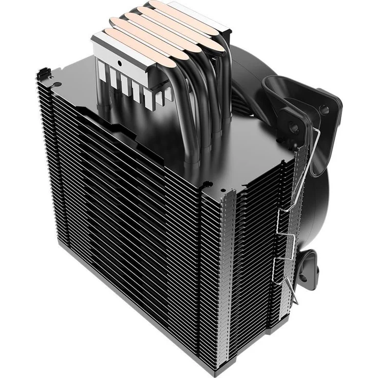 Pccooler GI-X6R-V2 Corona Rot, CPU Kühler mit 5 Heatpipes, bis zu 160 W TDP, 120 mm Lüfter mit roter Beleuchtung