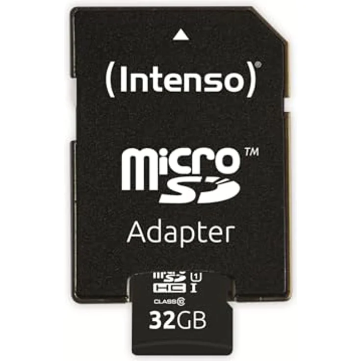 Intenso Professional microSDHC UHS-I Class 10 32GB Speicherkarte inkl. SD-Adapter (bis 90Mbps) schwarz – Bild 4
